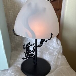 PartyLite SHADOWDANCERS GHOST Tealight Lamp P7346 Shadow Dancers Halloween HTF